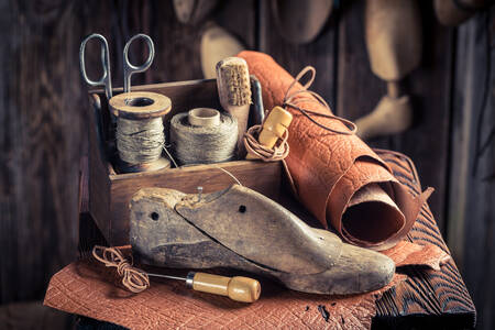 Gereedschap voor schoenmakers