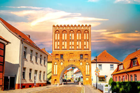 Stone city gates of Malchin