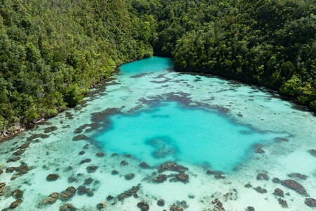 Lagoa em Raja Ampat