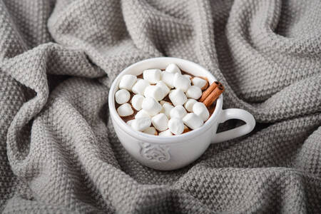 Šalica tople čokolade s marshmallowima