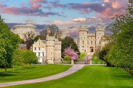 Windsor Castle at sunset