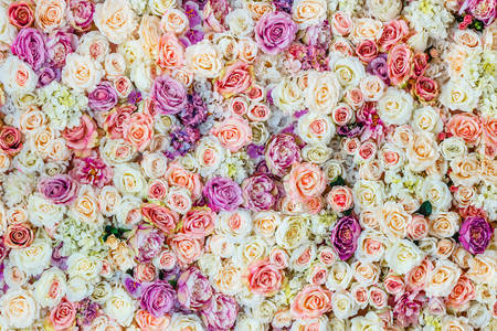 Υπόβαθρο λουλουδιών γάμου