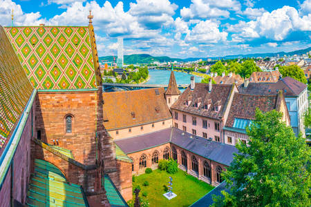 Basel Katedrali çatıları