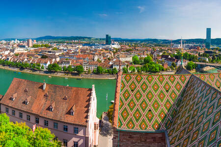 Basel Cathedral roofs