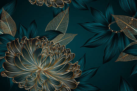 Peinture de chrysanthème