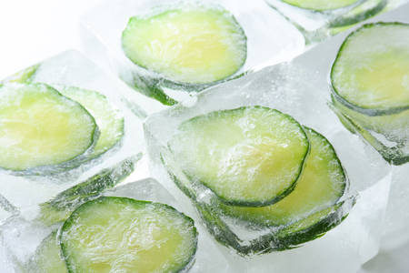 Cucumber in ice