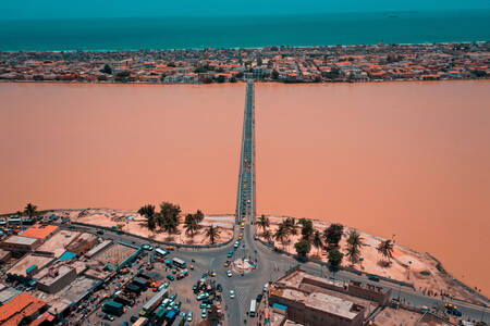 Faidherbe most cez rieku Senegal