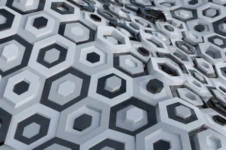 Hexagonal abstract background