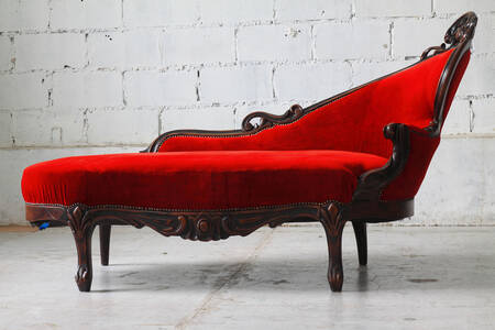 Red sofa