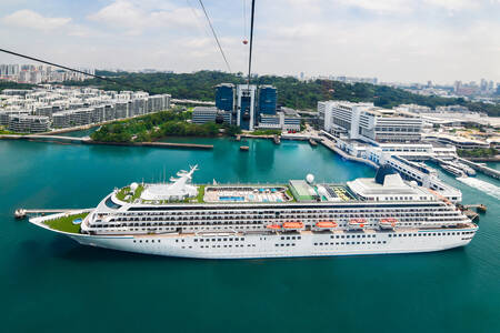 Cruiseschip in de haven