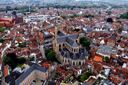 View of the Church of Our Lady in Bruges
