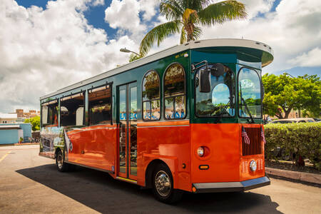 플로리다 키웨스트의 트롤리