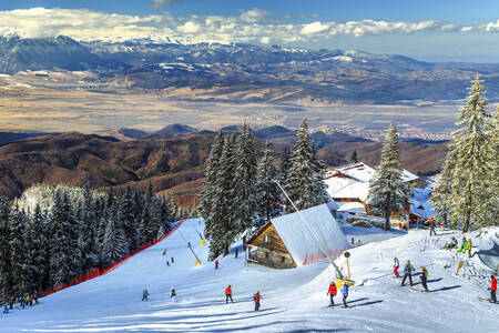 Skijalište u Karpatskim planinama, Rumunjska