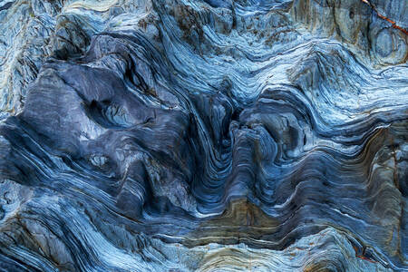 Foto macro di una roccia