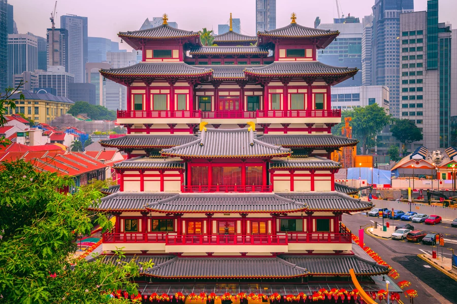 Temple of the Tooth Relic in Singapore