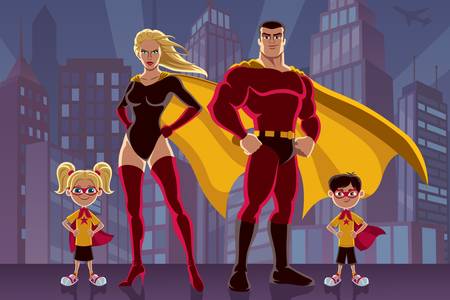 Família super-herói
