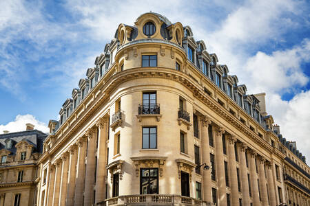 Architecture of buildings in the center of Paris
