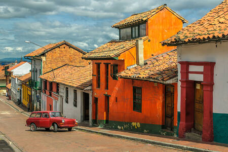 A street in La Candelaria, Bogota