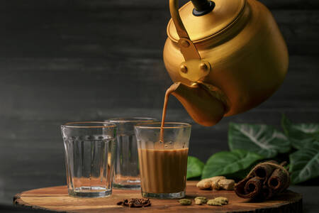 Té masala con leche