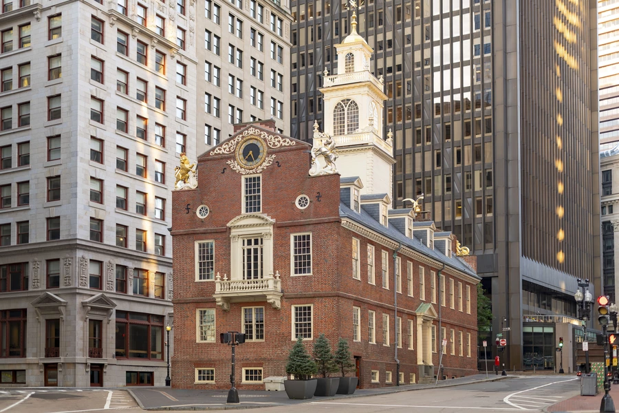 The Old State House in downtown Boston