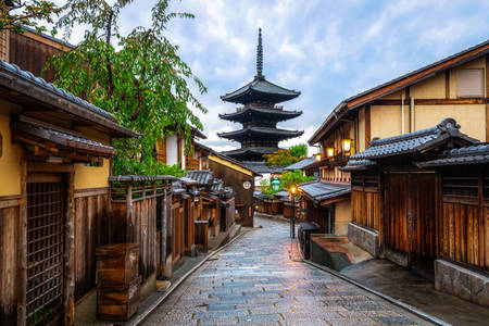 Yasaka-no-To-Pagoda'nın görünümü