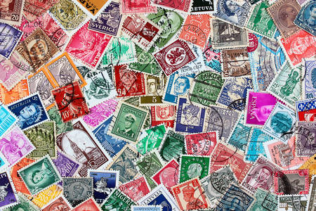 Poštovní známky různých zemí a časů