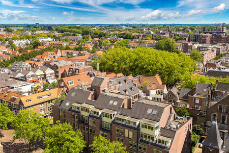 Pohled na město Delft