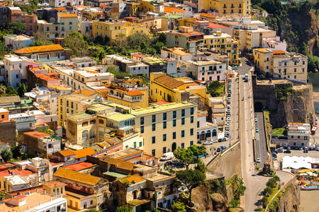 Letecký pohled na Sorrento