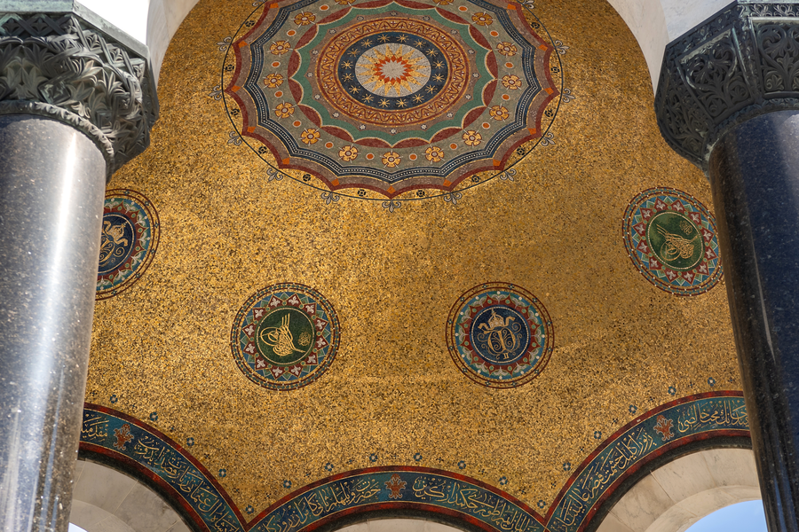 Colorful mosaic in the Kaiser Wilhelm Memorial Church