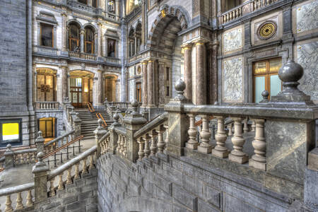 Stairs in the Palacio da Bolsa