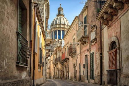 The streets of Ragusa