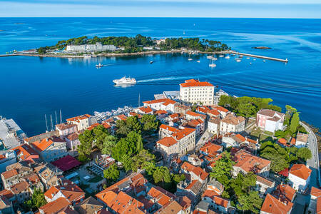 Vista de la ciudad de Poreč