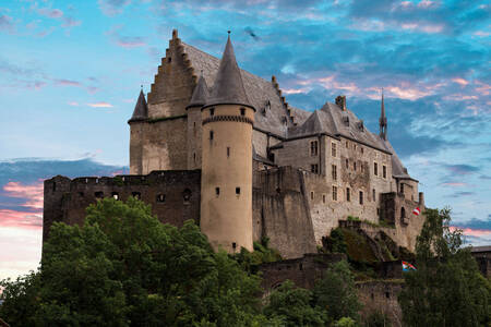 Castello di Vianden in Lussemburgo