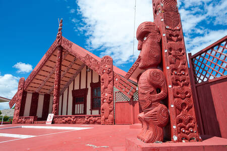 Marae en Rotorua, Nueva Zelanda