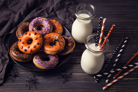 Donuts voor Halloween