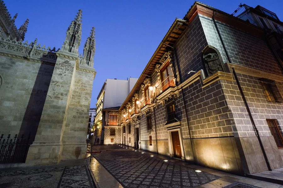 Madrasah of Granada at night