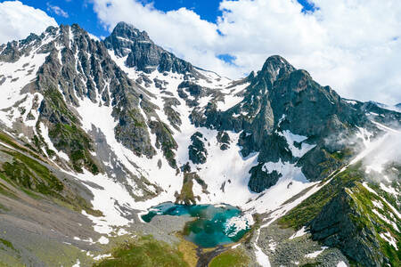 Lake in the Kachkar mountains