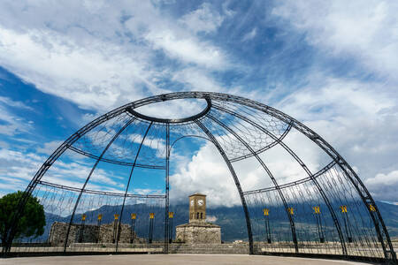 Dome in the city of Gjirokastra