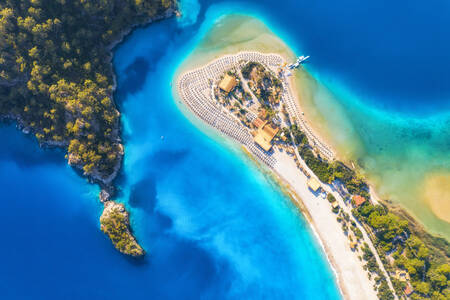 Den Blå Lagune i Oludeniz