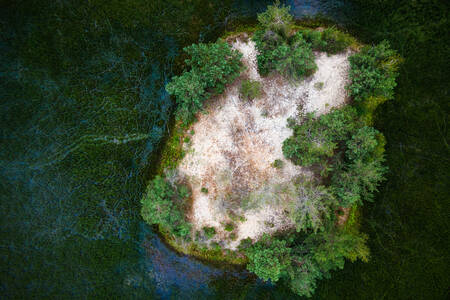 Ένα μικρό νησί στη λίμνη
