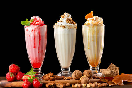 Diverse milkshake-uri