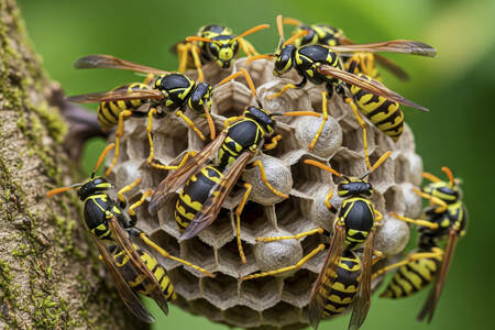 Wespen nest