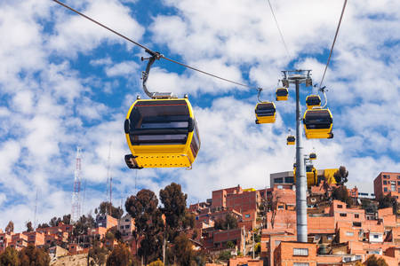 Kolejka linowa w La Paz
