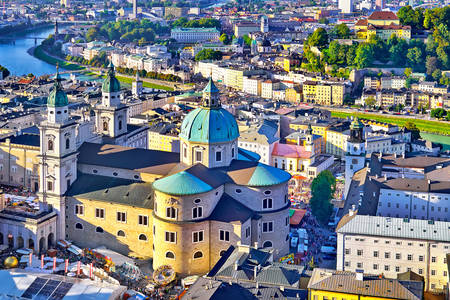Telhados de Salzburgo