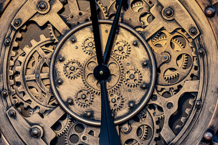Mecanismo de reloj antiguo