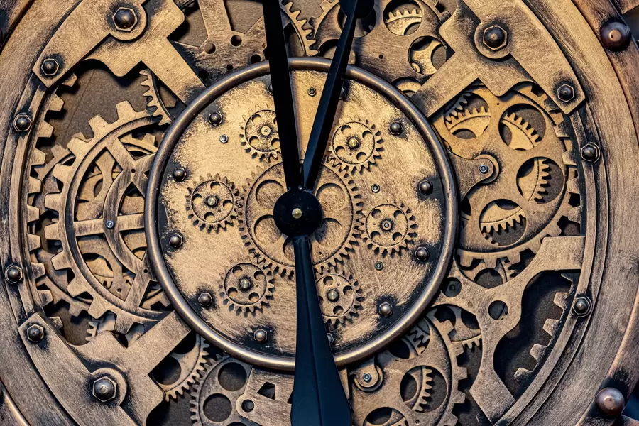 Old watch mechanism