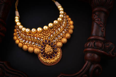 Gold antique necklace