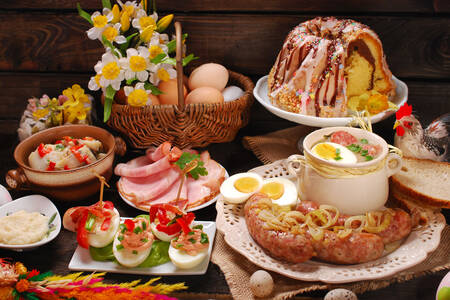 Pratos poloneses tradicionais da Páscoa