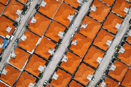 Oranje daken