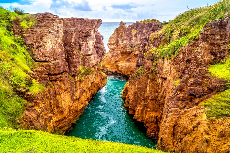 Punakaiki, Yeni Zelanda'daki kayalar